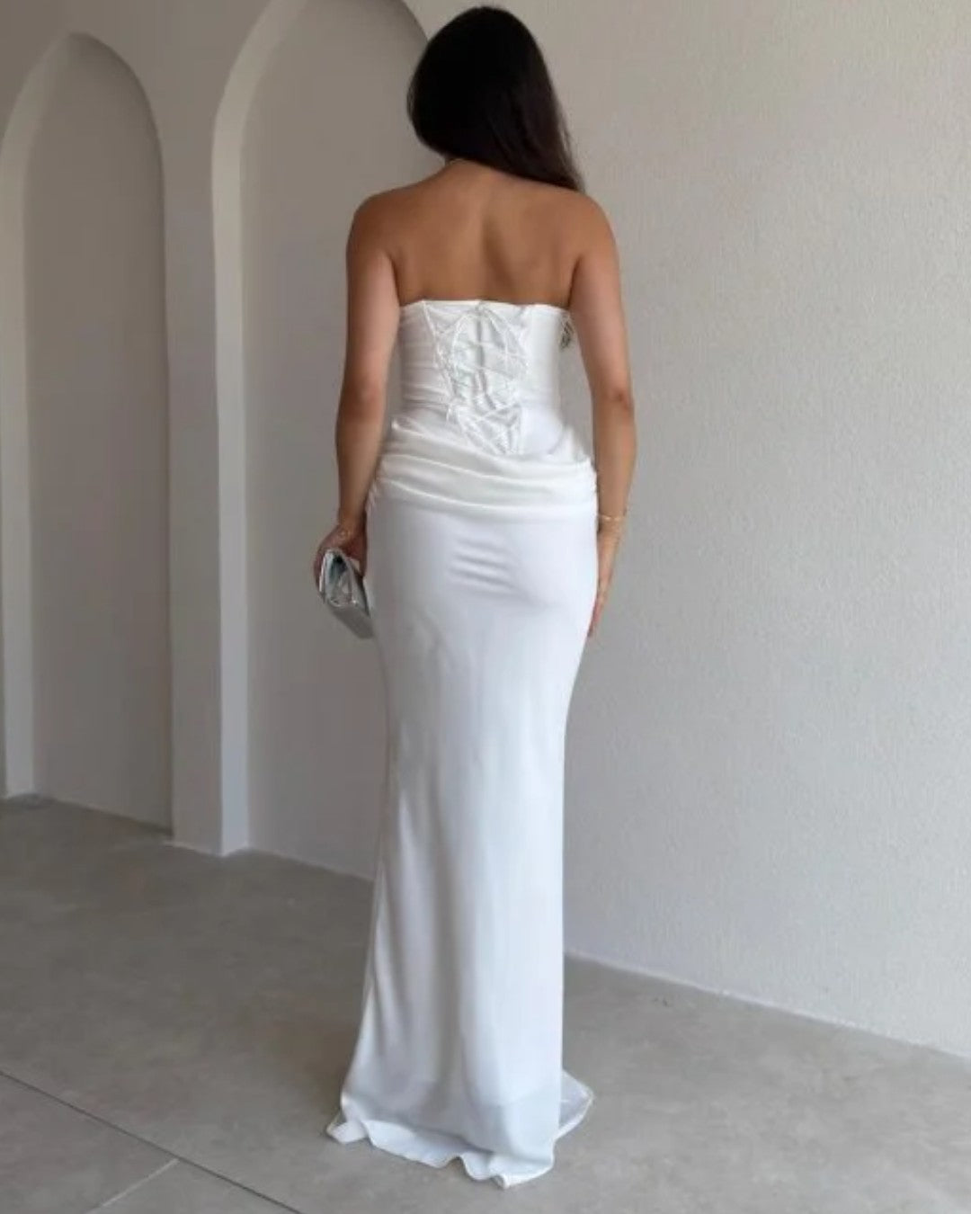 Emmeline Satin Corset Gown