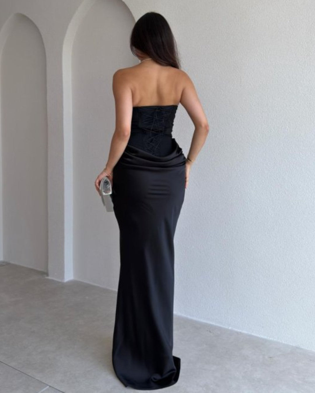 Emmeline Satin Corset Gown