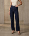 Essential Dark Straight Jeans + Belt