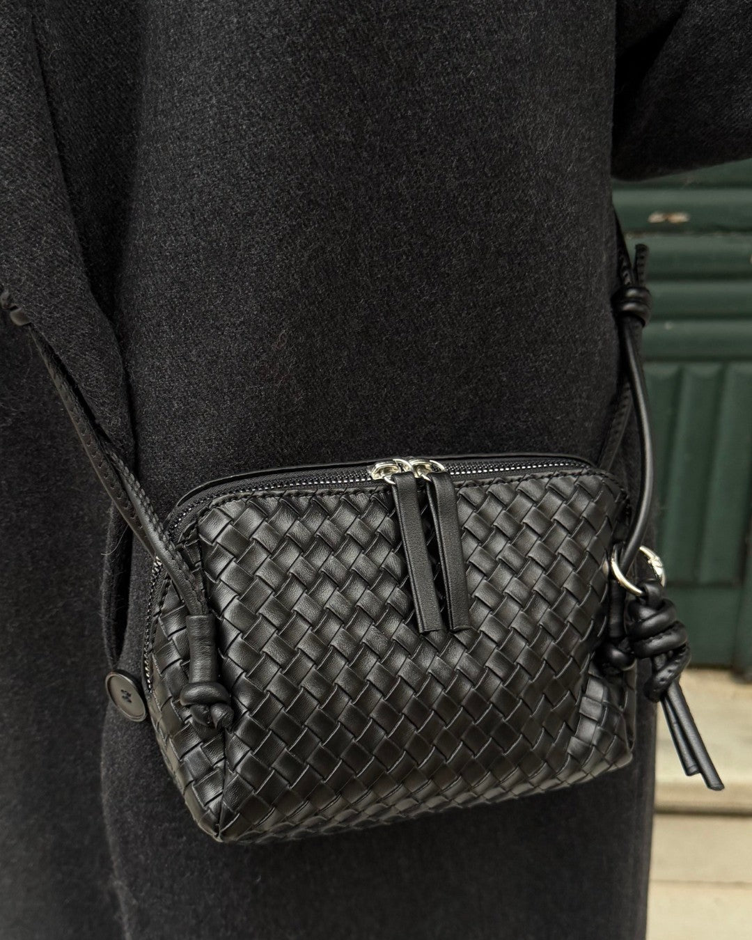 Essential Woven Mini Shoulder Bag