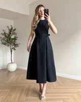 Étoile Belted Midi Dress