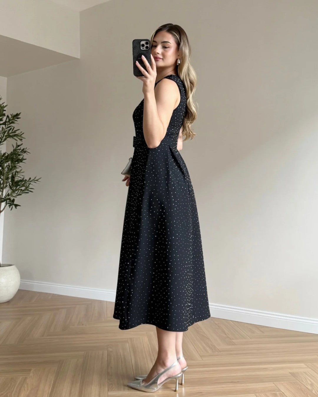 Étoile Belted Midi Dress