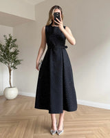 Étoile Belted Midi Dress