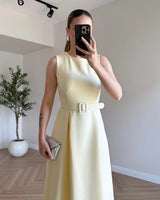 Étoile Belted Midi Dress