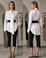 Feminine Blouse + Belt