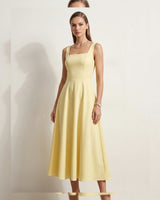 Féminine Bow Midi Dress