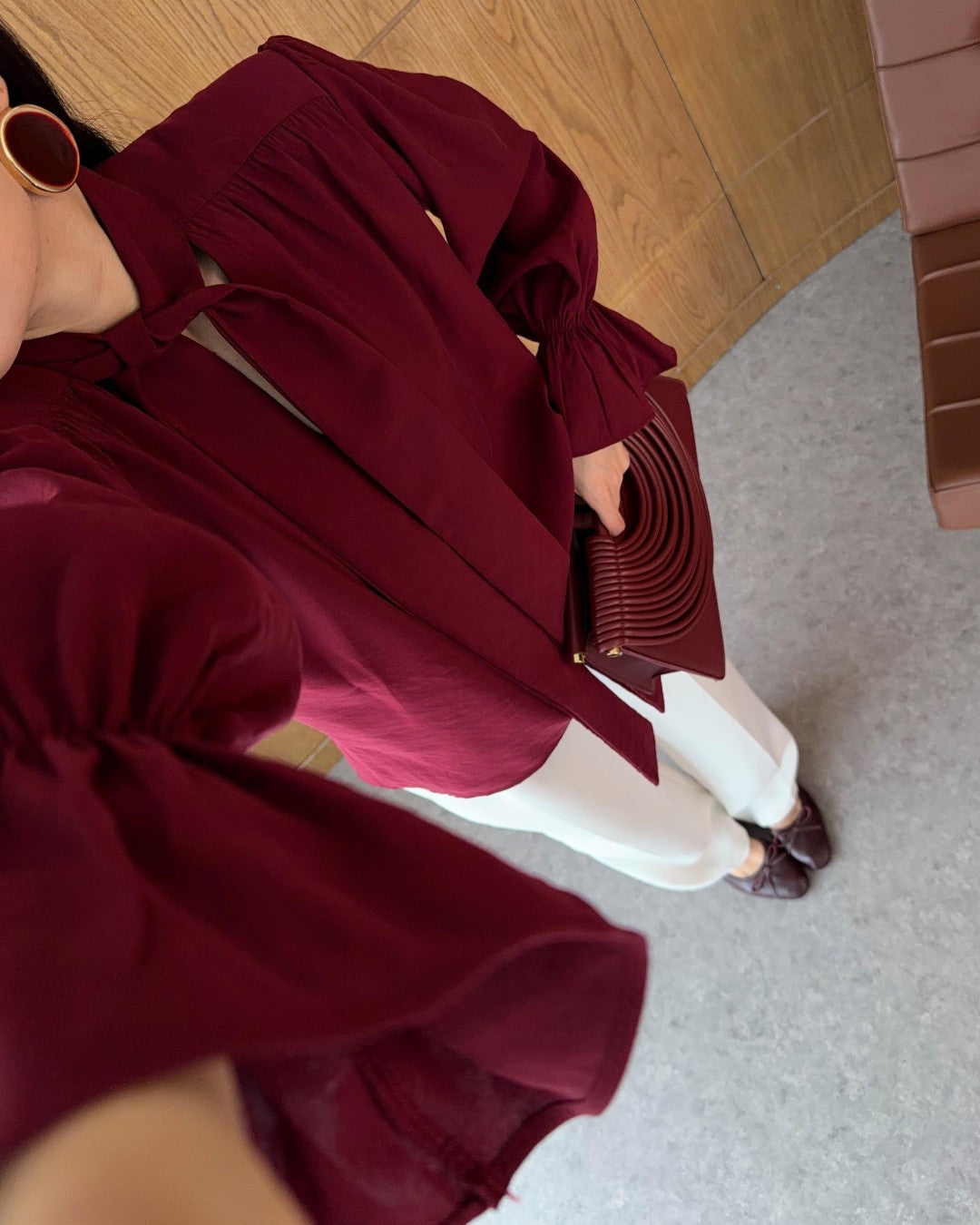 Feminine Bow Tie Blouse