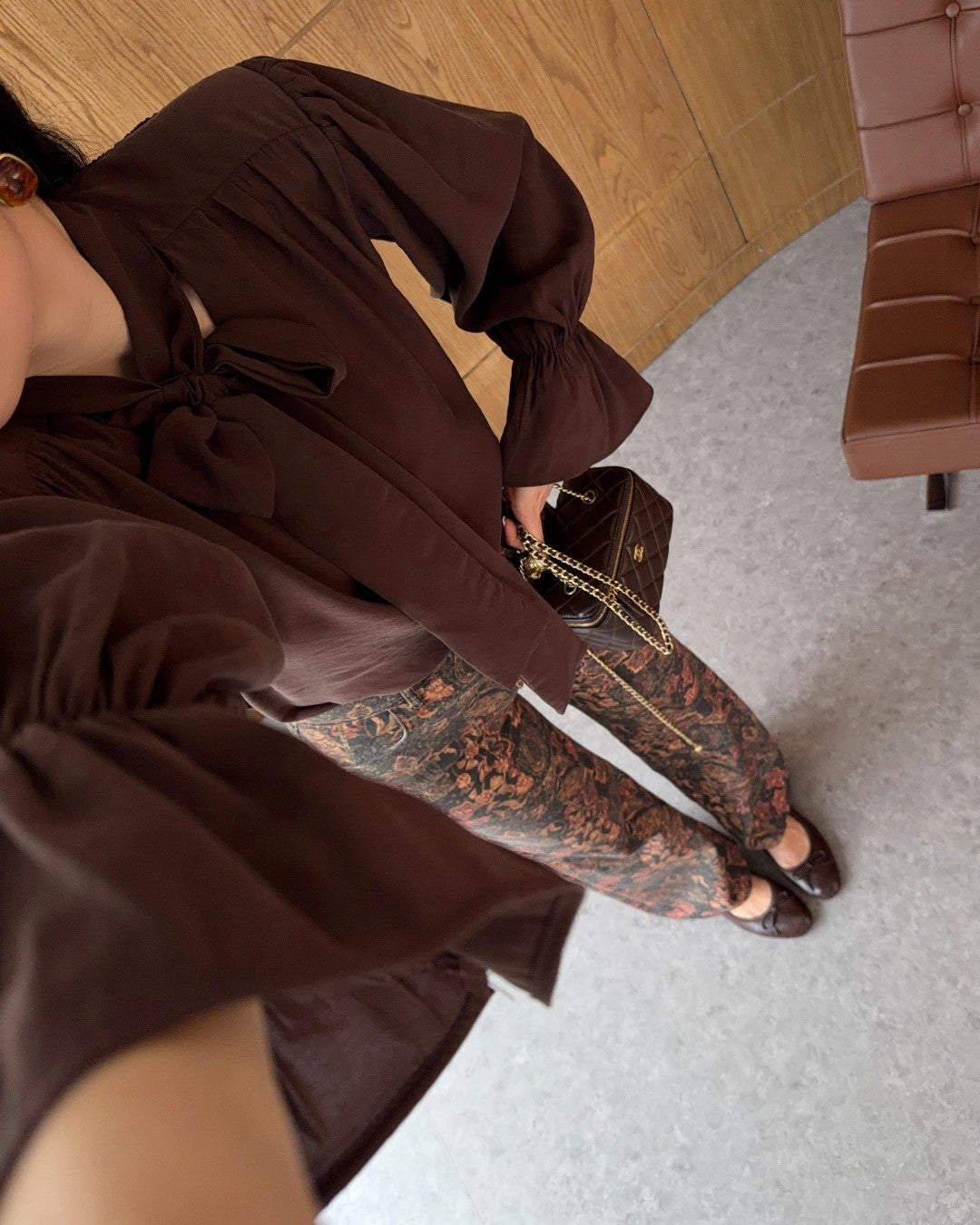 Feminine Bow Tie Blouse