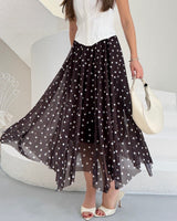 Feminine Flow Polka Maxi