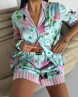 Flamingo Club Pajama Set