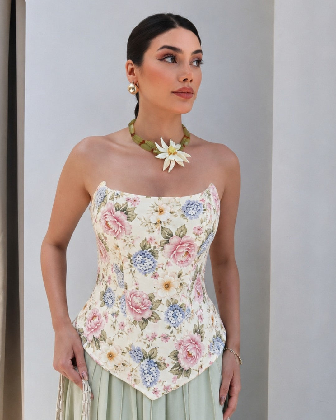 Floral Corset Top