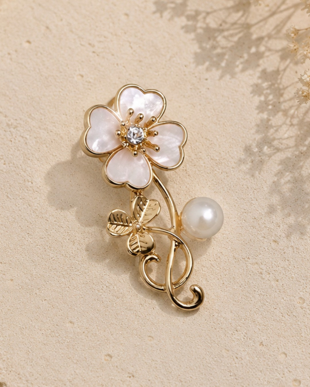 Floral Pearl Pin