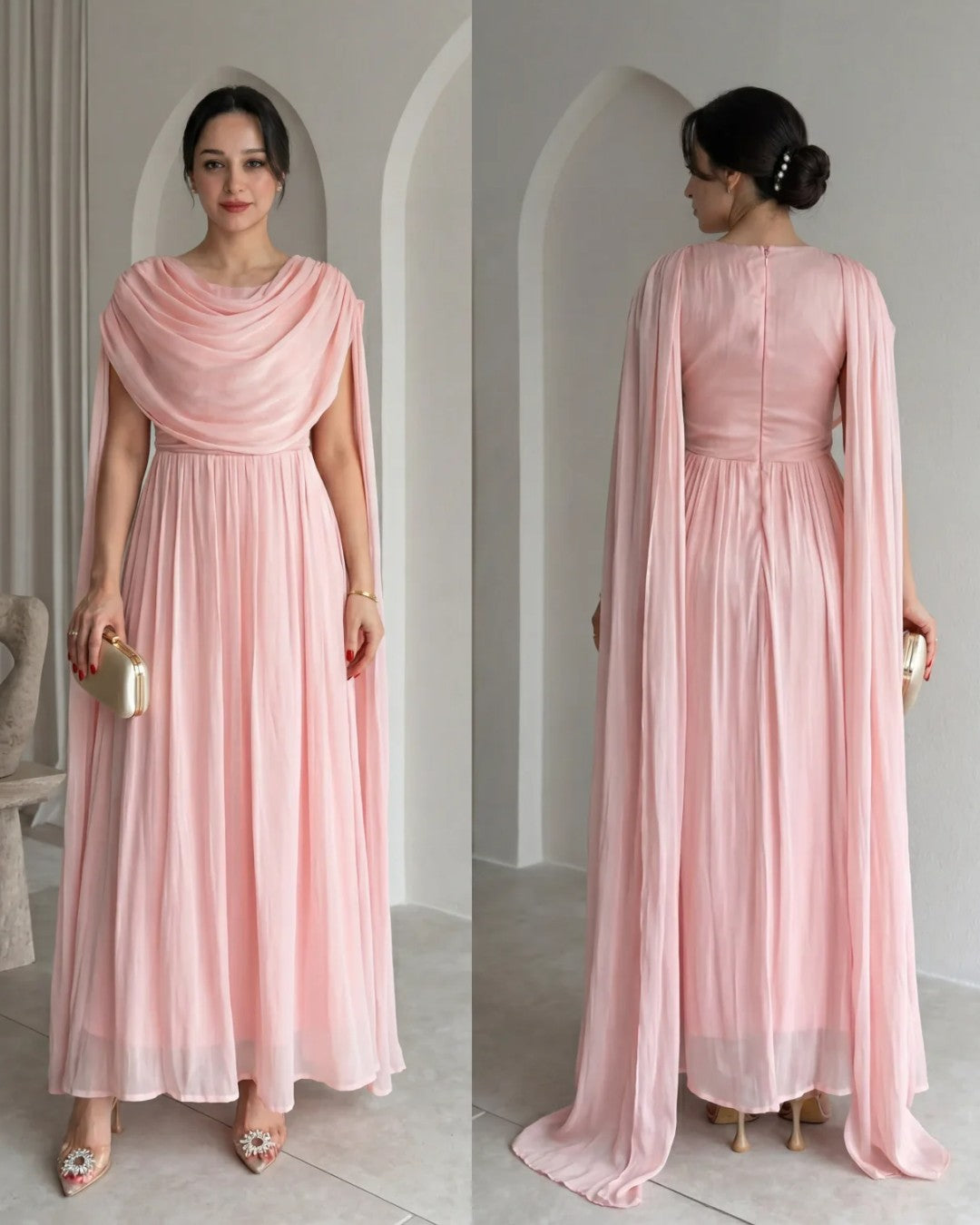 Flow Cape Dress