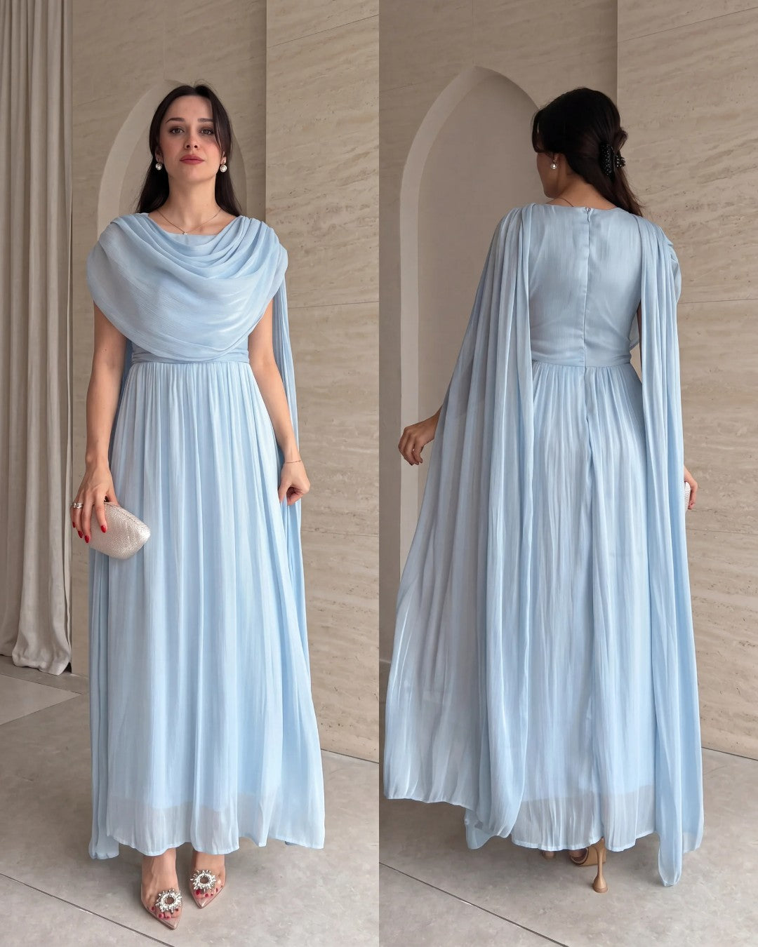 Flow Cape Dress