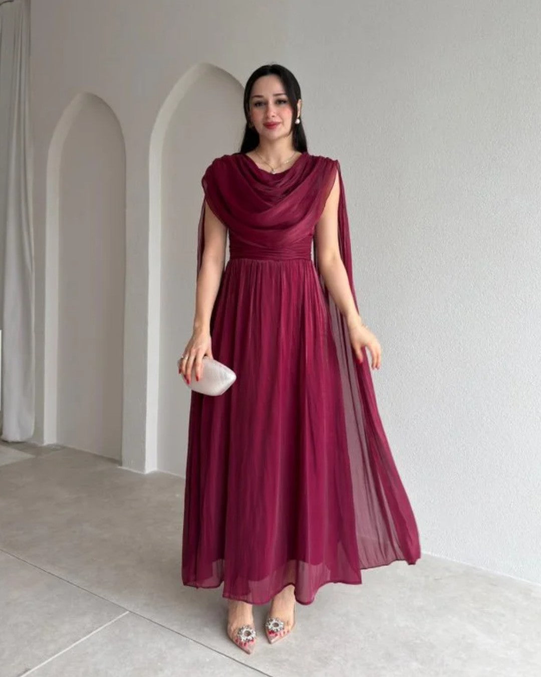 Flow Cape Dress