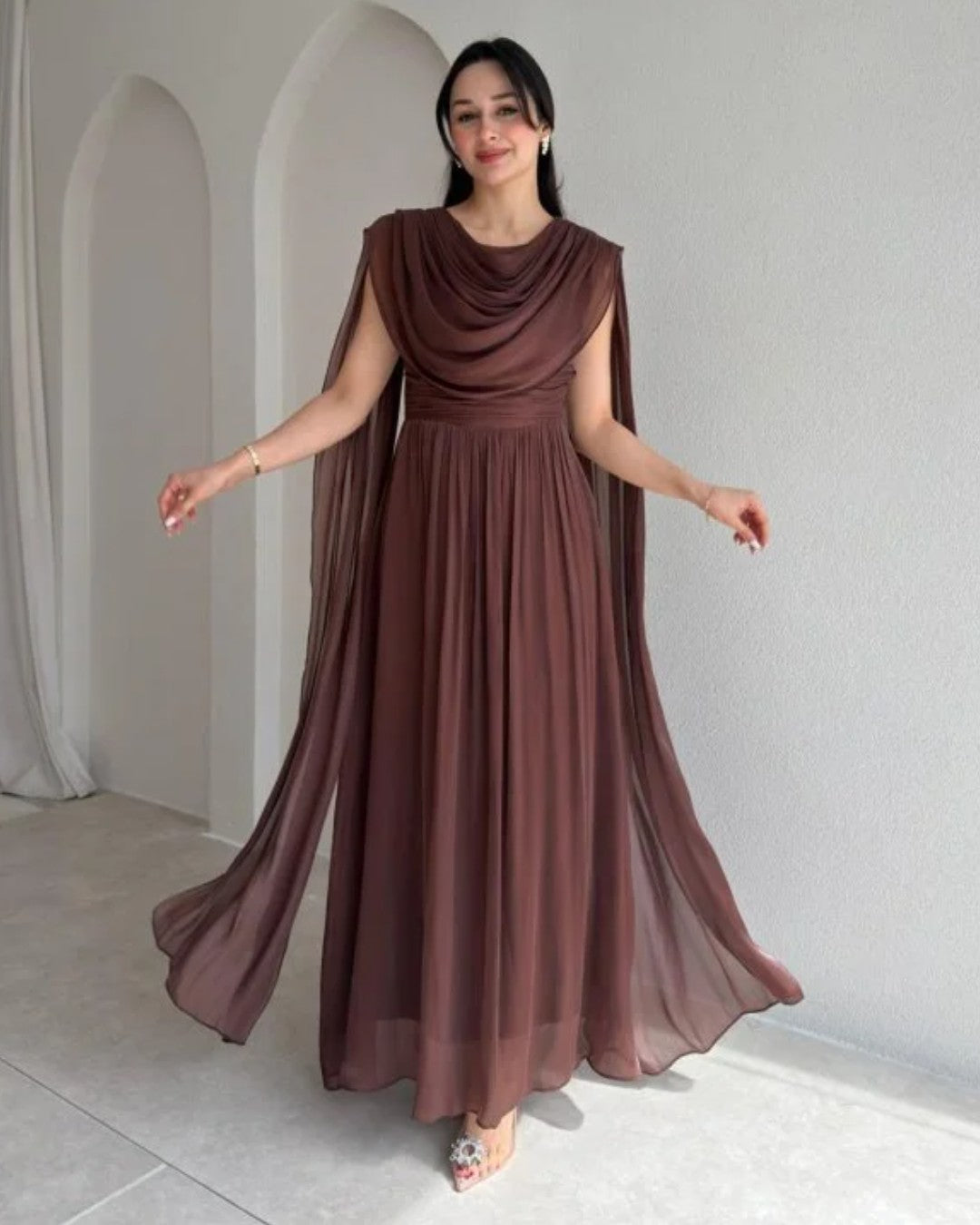 Flow Cape Dress
