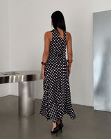Flowing Polka Dot Dress