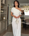 Fluid Drape Evening Dress