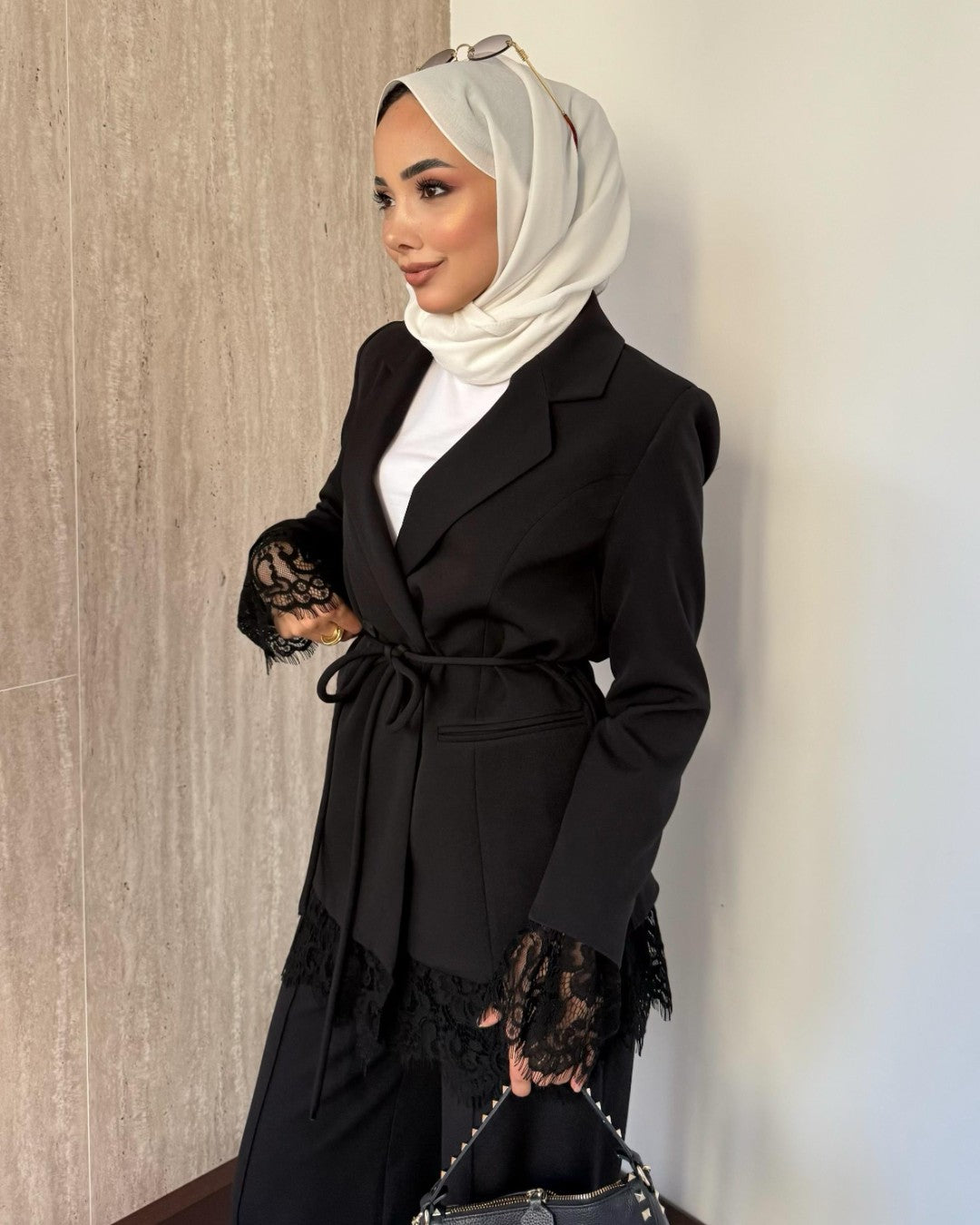 Formal Lace Suit + Belt