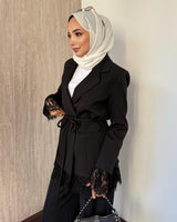 Formal Lace Suit + Belt