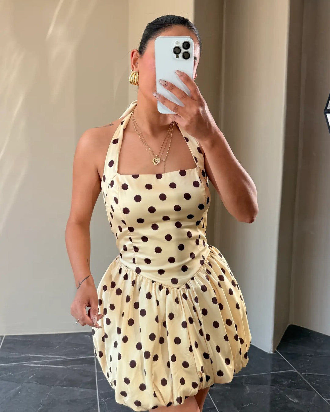 French Bubble Flirt Mini Dress