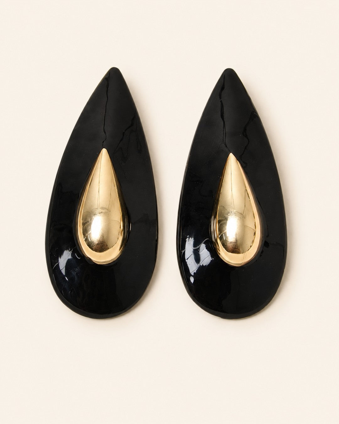 Gilded Teardrop Earrings