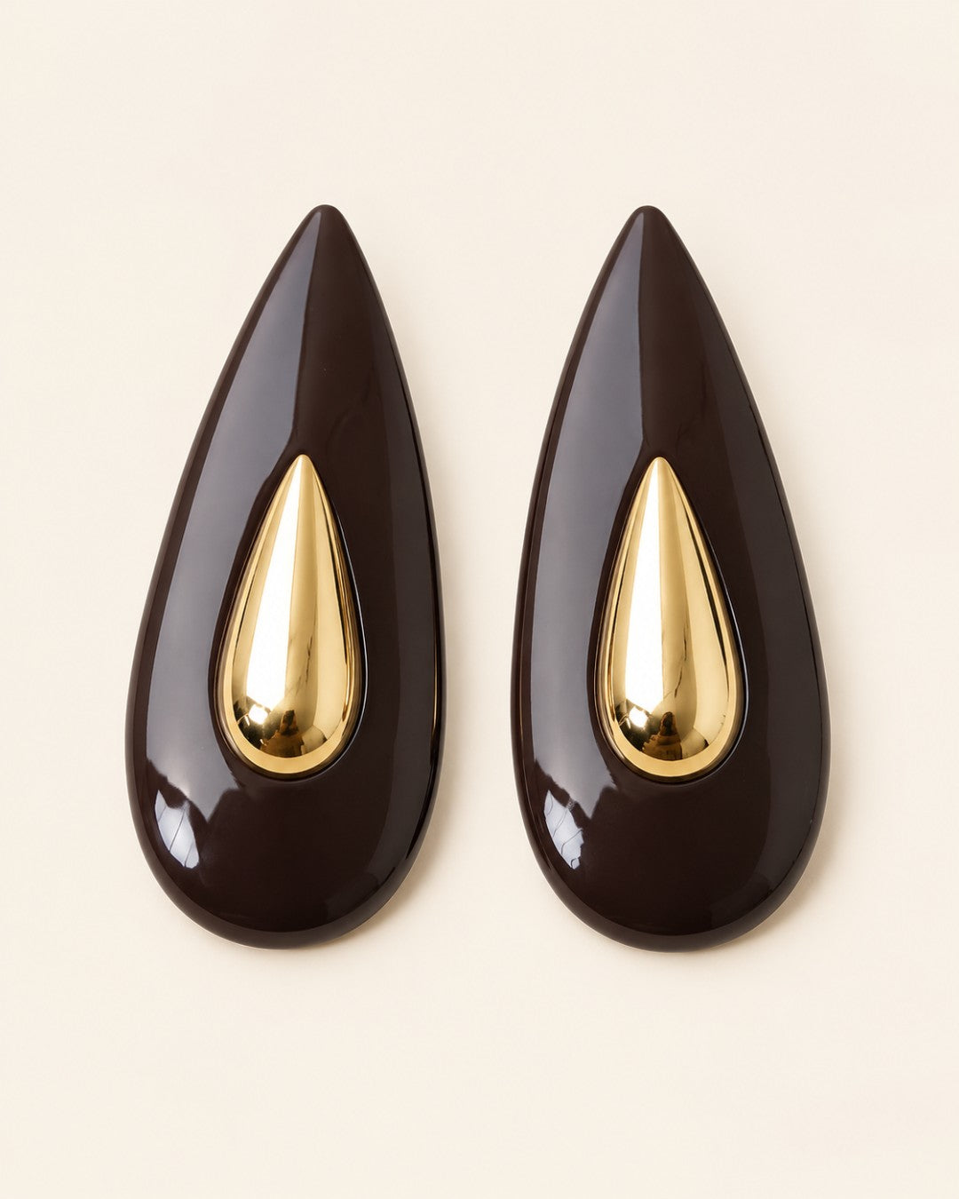 Gilded Teardrop Earrings
