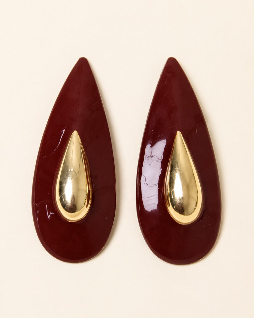 Gilded Teardrop Earrings