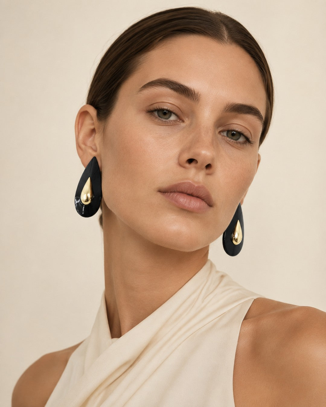 Gilded Teardrop Earrings