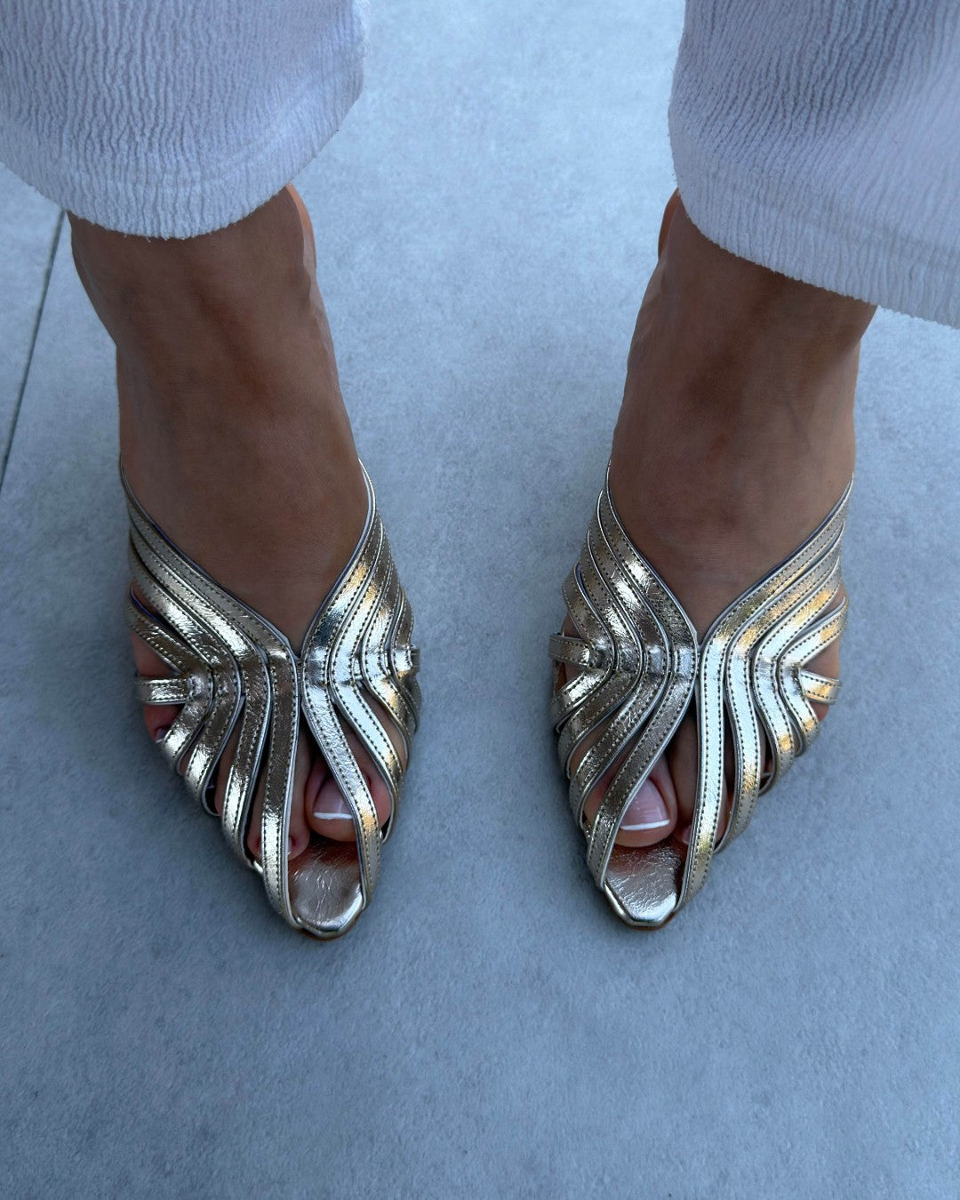 Glam Heeled Mules
