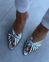Glam Heeled Mules