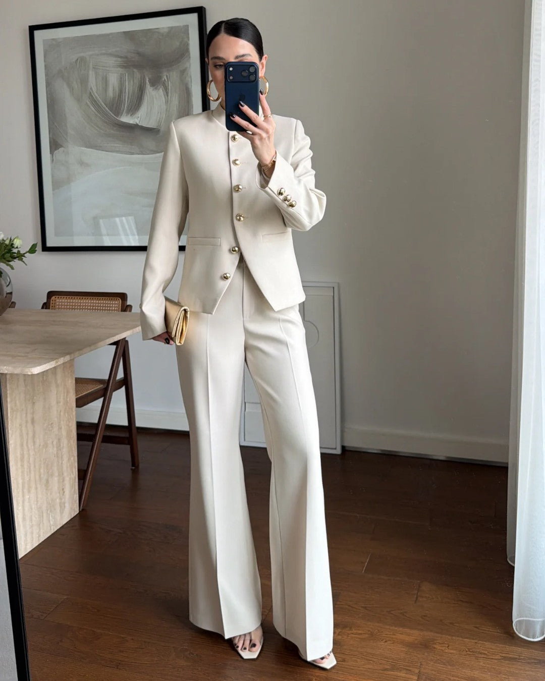 Gold Button Tailored Suit
