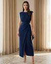 Gold Detail Wrap Dress