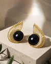 Gold Wing Elegance Earrings