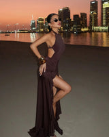 Golden Hour Halter Maxi Dress