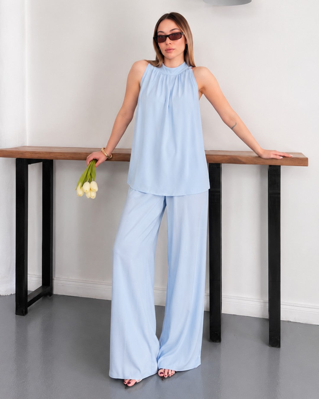 Halter Neck Chic Set