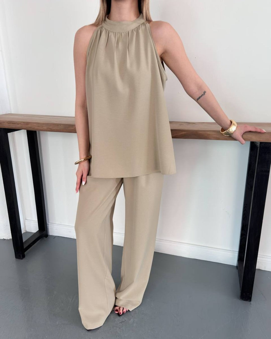 Halter Neck Chic Set
