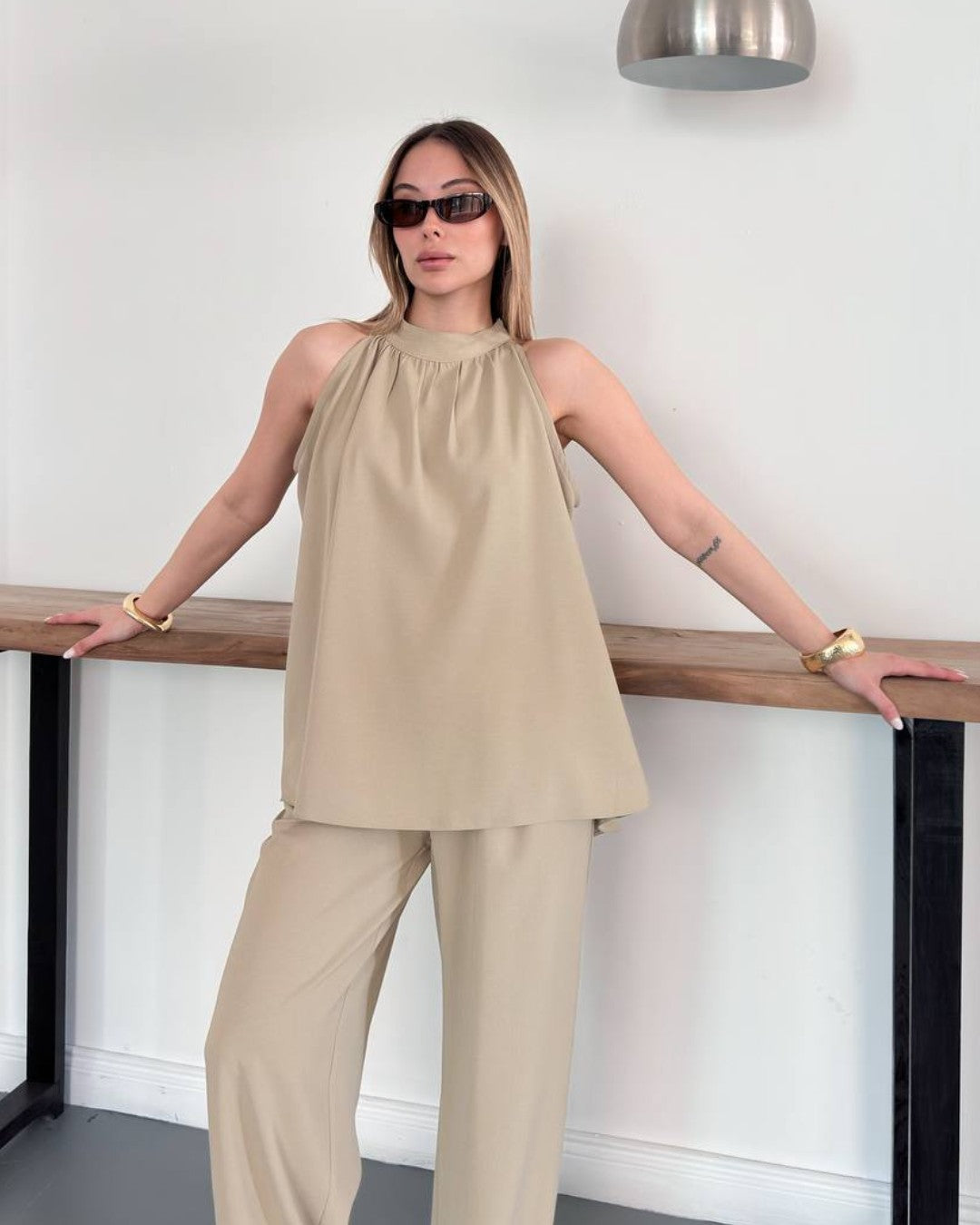 Halter Neck Chic Set