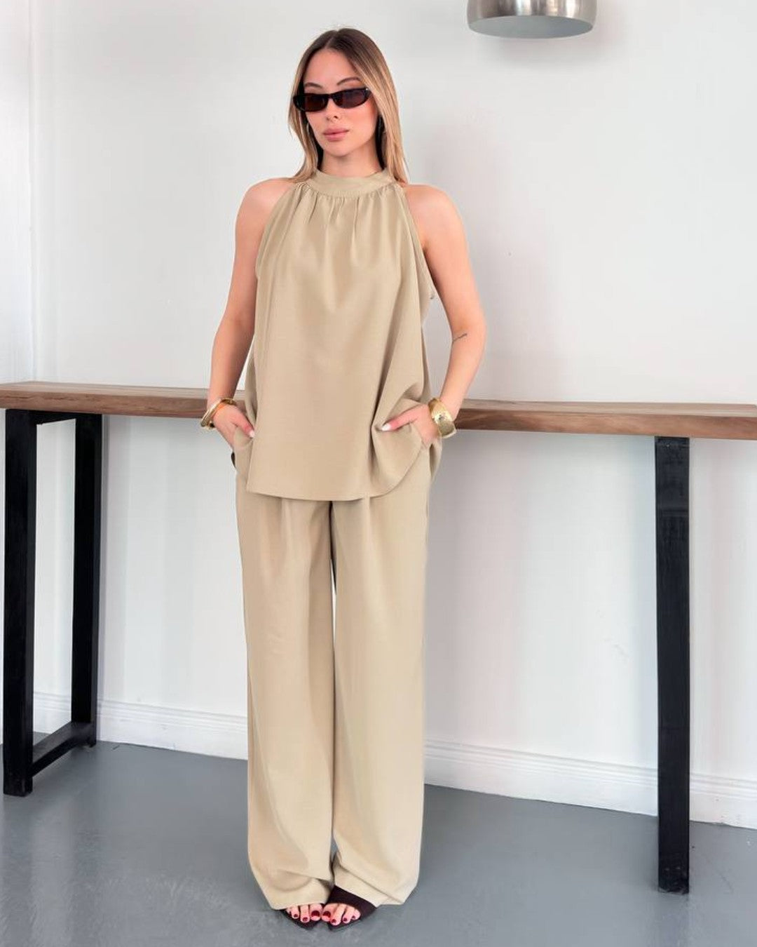 Halter Neck Chic Set
