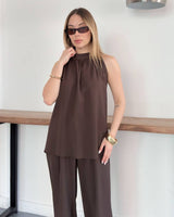 Halter Neck Chic Set