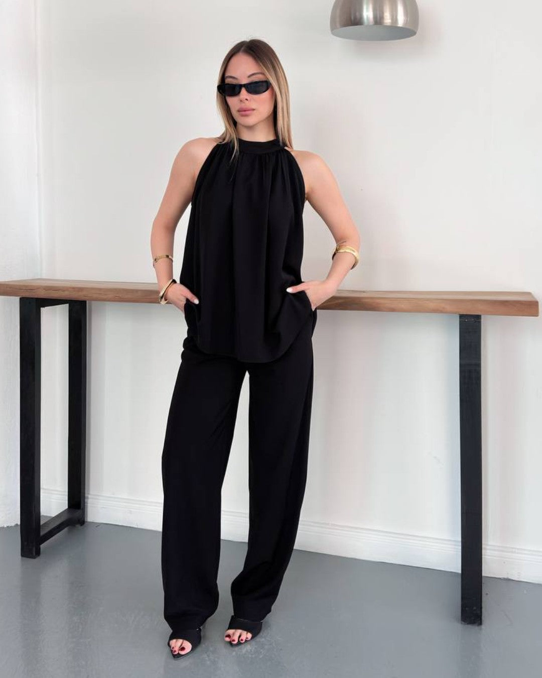 Halter Neck Chic Set