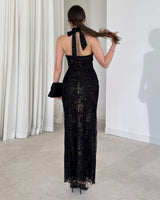 Halter Neck Glam Dress