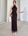 Halter Neck Glam Dress