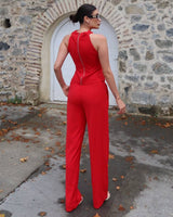 Halter Neck Two-Piece Set