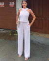 Halter Neck Two-Piece Set