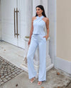 Halter Neck Two-Piece Set