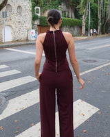 Halter Neck Two-Piece Set
