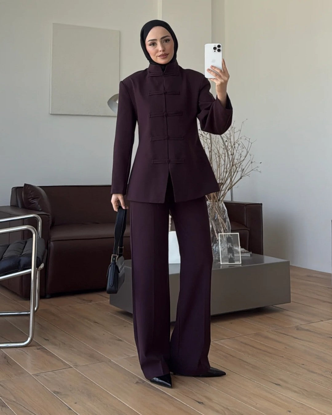 High Neck Tailored Suit