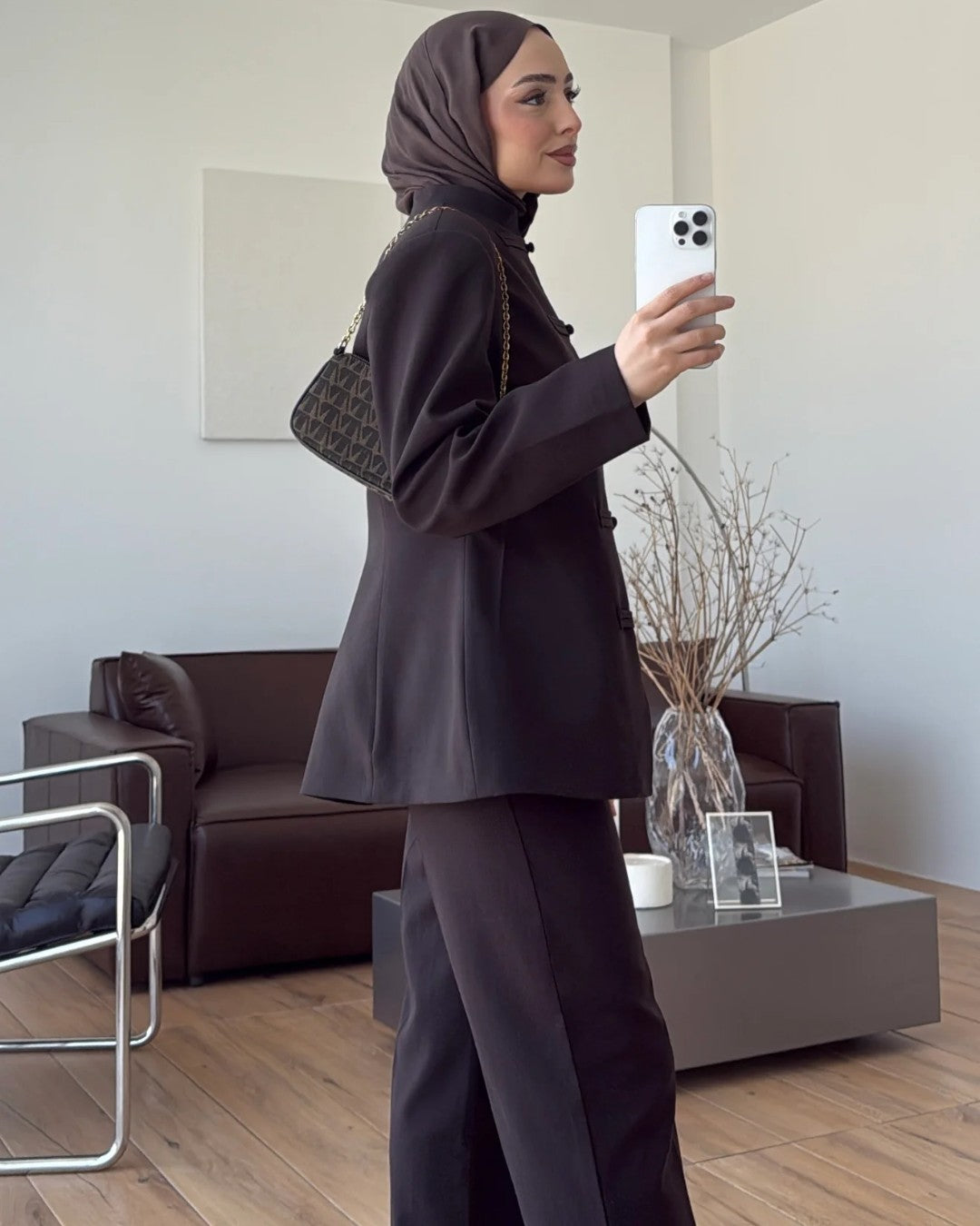 High Neck Tailored Suit