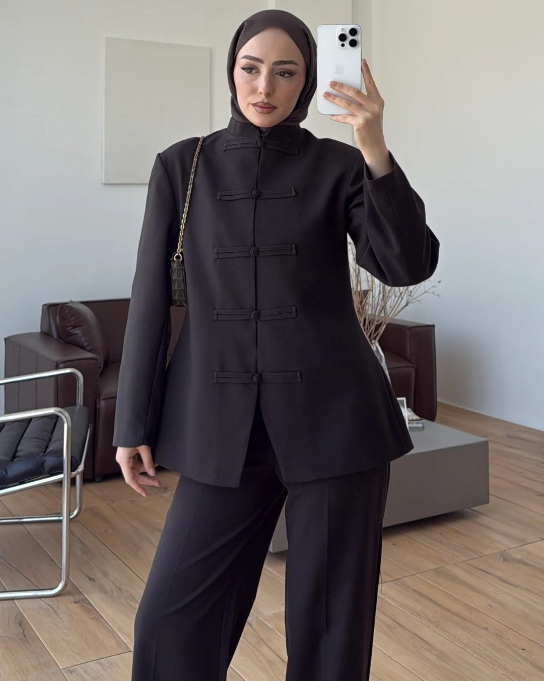 High Neck Tailored Suit